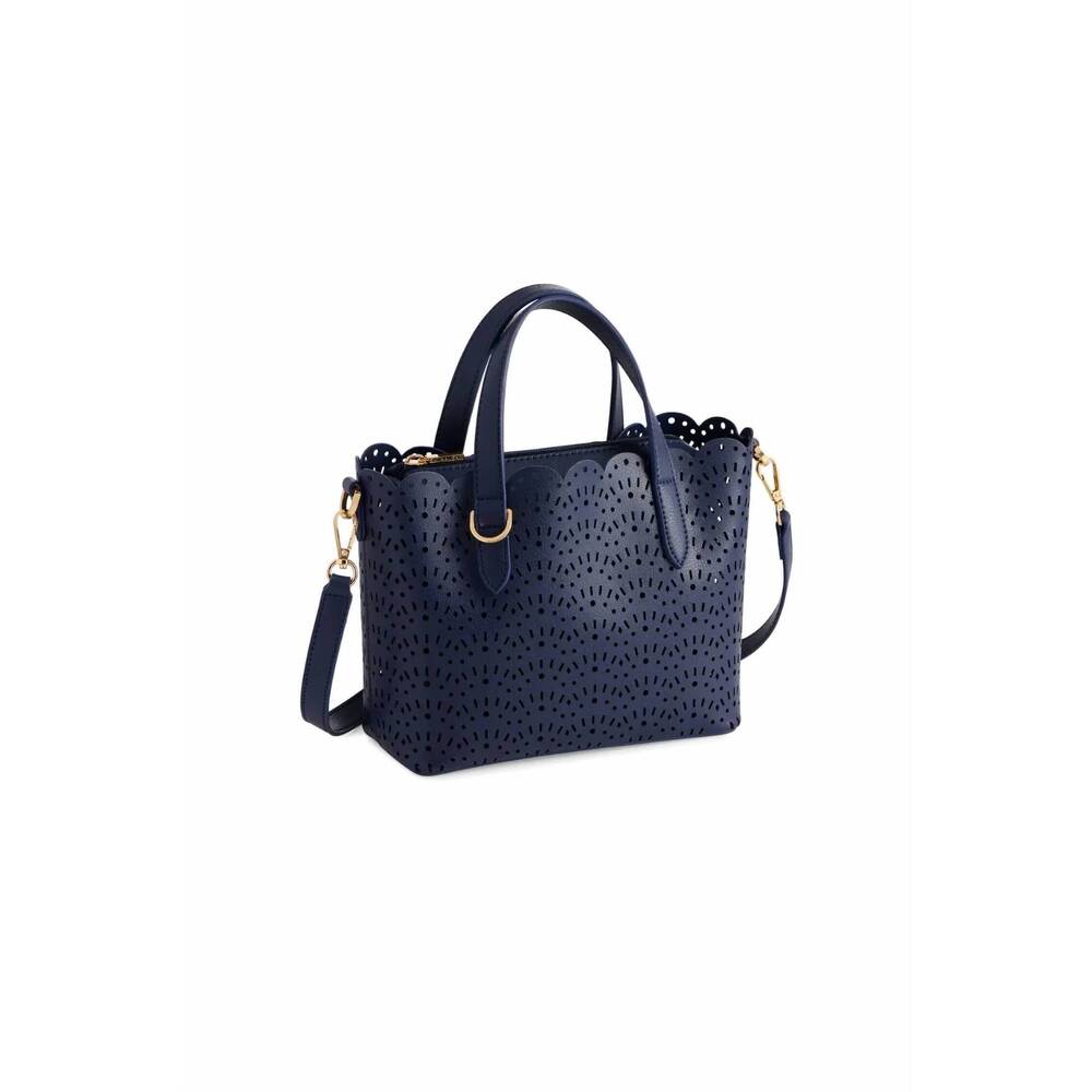 NEW SHIRALEAH women's lola mini tote bag in navy